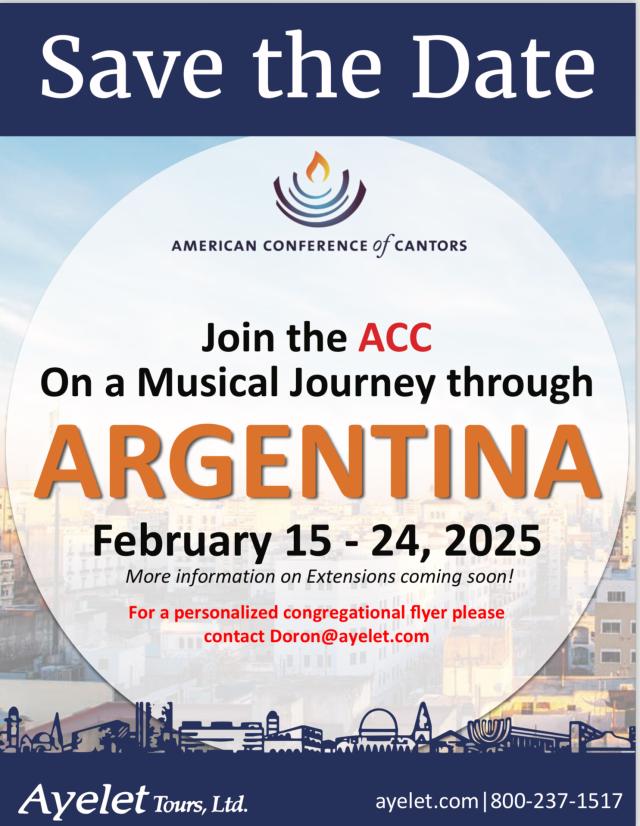 Save the dates for ACC mission to Argentina February 15-24 2025